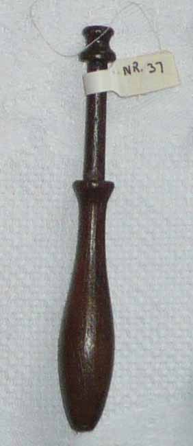 franzsischer Klppel 9,6 cm dunkles Holz